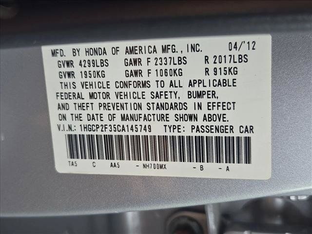 Used 2012 Honda Accord LX image 13