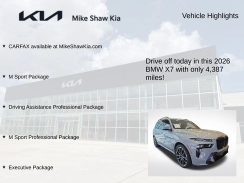 Used 2026 BMW X7 xDrive40i w/ Executive Package AWD/4WD image 9