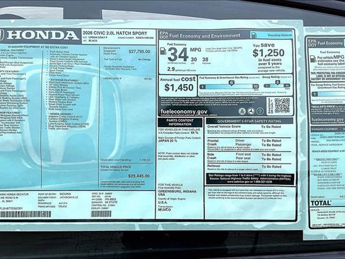 New 2026 Honda Civic Sport image 14