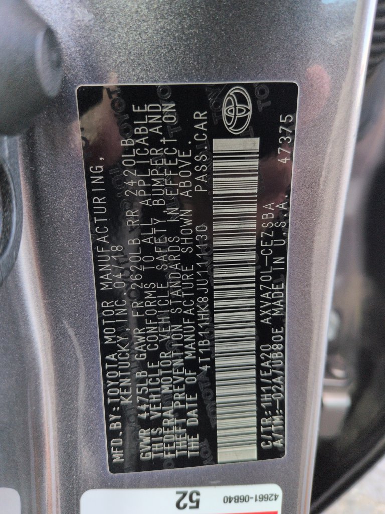 Used 2018 Toyota Camry SE w/ Accessory Appearance Package FWD image 29
