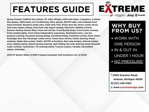 Used 2019 Nissan Frontier SV image 2