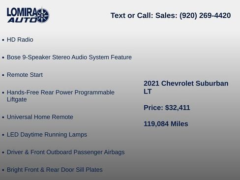 Used 2021 Chevrolet Suburban LT AWD/4WD image 11