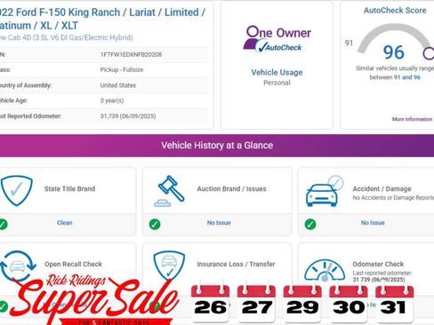 Used 2022 Ford F150 Platinum image 2