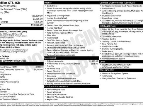 Used 2011 Cadillac STS Luxury AWD/4WD image 7