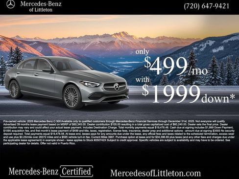 Certified 2025 Mercedes-Benz C 300 4MATIC Sedan image 3