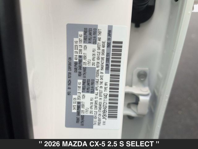 New 2026 MAZDA CX-5 Select AWD/4WD image 30