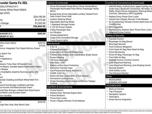 Used 2023 Hyundai Santa Fe SEL w/ Cargo Package AWD/4WD image 3