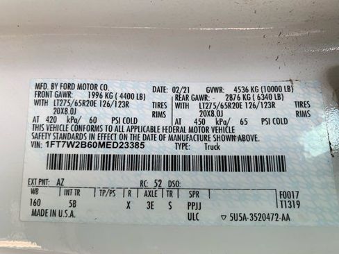 Used 2021 Ford F250 Lariat w/ Lariat Ultimate Package image 47