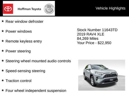 Used 2019 Toyota RAV4 XLE AWD/4WD image 10