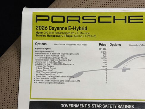 New 2026 Porsche Cayenne E-Hybrid image 57