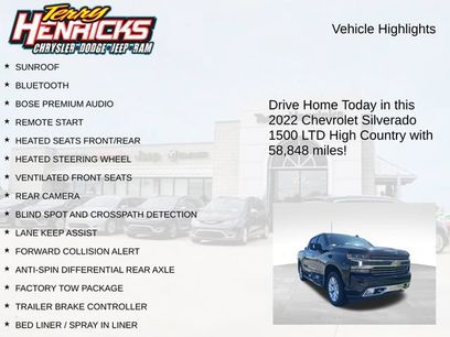 Used 2022 Chevrolet Silverado 1500 High Country w/ Technology Package