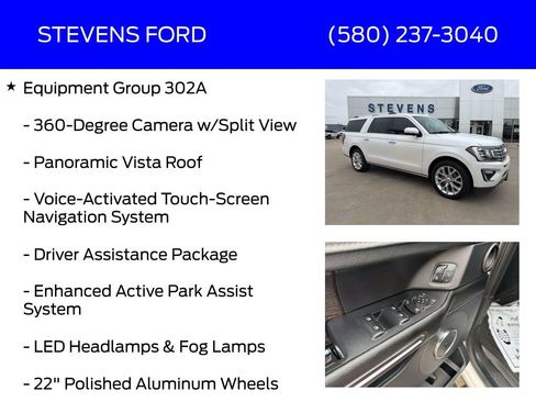 Used 2018 Ford Expedition Max Limited w/ Equipment Group 302A AWD/4WD image 6