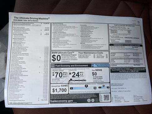 Used 2026 BMW 750e xDrive image 18