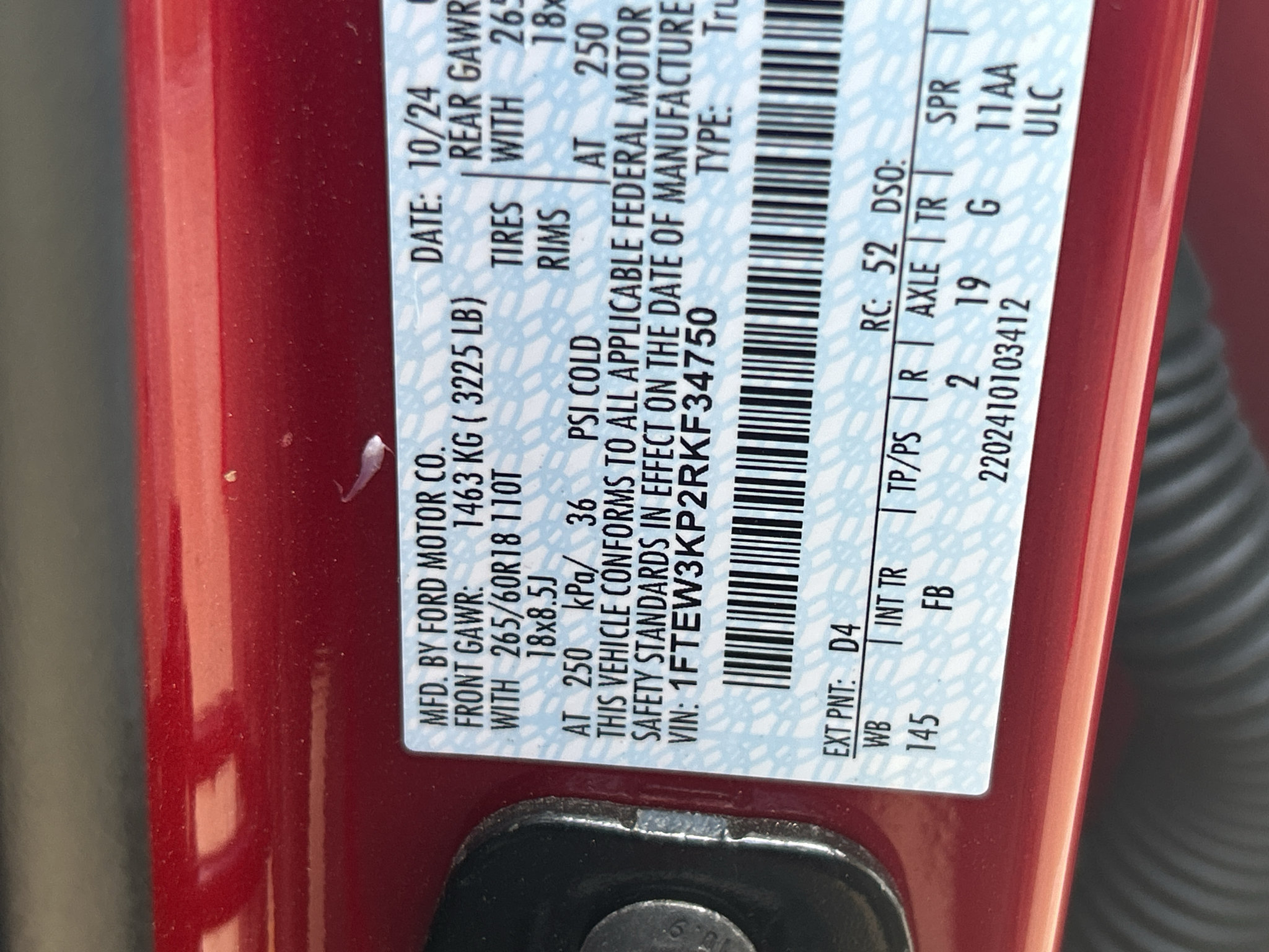 Used 2024 Ford F150 XLT w/ Equipment Group 302A MID RWD image 13