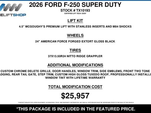 Used 2026 Ford F250 Platinum w/ Platinum Plus Package AWD/4WD image 2