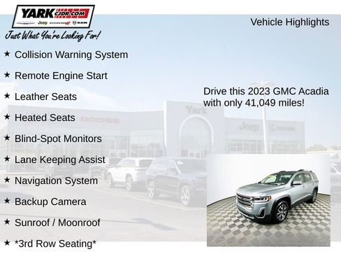 Used 2023 GMC Acadia SLT w/ Trailering Package image 8