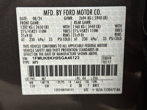 Used 2025 Ford Explorer ST-Line w/ Premium Package image 44