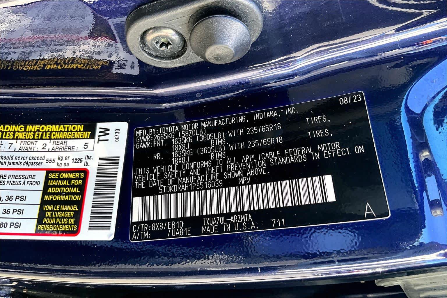 Used 2023 Toyota Highlander XLE FWD image 36
