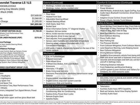 Used 2024 Chevrolet Traverse LS w/ Midnight/Sport Edition FWD image 4