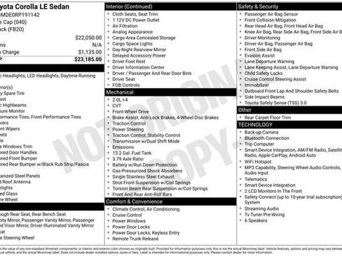 Certified 2024 Toyota Corolla LE FWD image 32