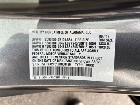 Used 2018 Honda Ridgeline RTL image 18