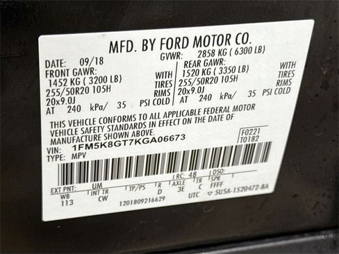 Used 2019 Ford Explorer Sport w/ Equipment Group 401A image 34