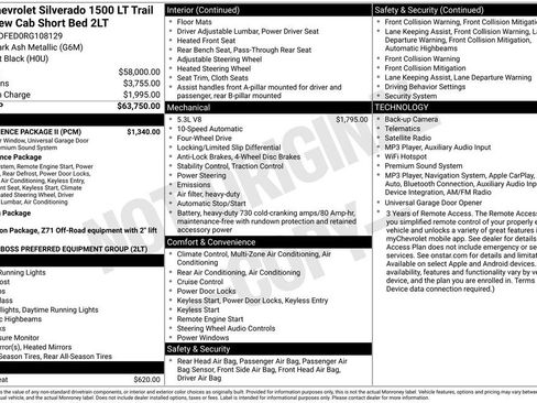 Used 2024 Chevrolet Silverado 1500 LT Trail Boss w/ Convenience Package II AWD/4WD image 35