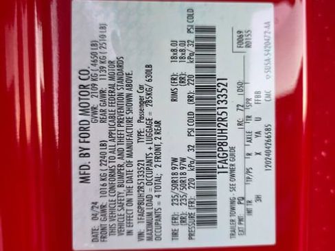 Used 2024 Ford Mustang Premium RWD image 27