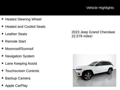 Used 2023 Jeep Grand Cherokee 4WD 4xe w/ Luxury Tech Group II image 5