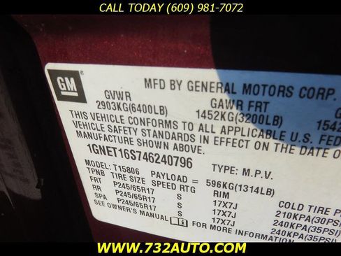 Used 2004 Chevrolet TrailBlazer LT w/ LT Preferred Equipment Group image 38