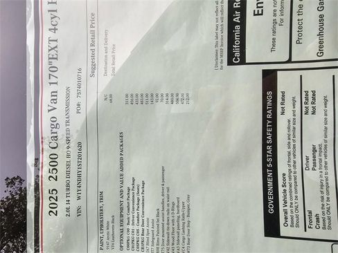 New 2025 Mercedes-Benz Sprinter 2500 image 31