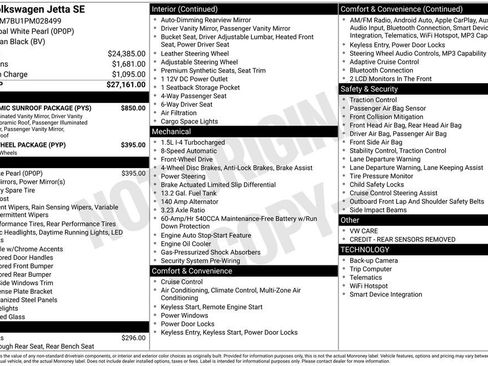 Used 2023 Volkswagen Jetta SE w/ Panoramic Sunroof Package FWD image 5