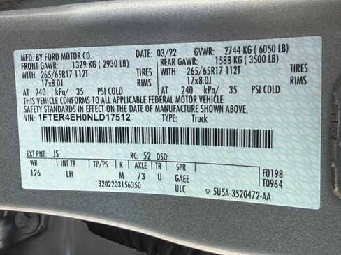 Used 2022 Ford Ranger XL w/ Equipment Group 101A High image 31