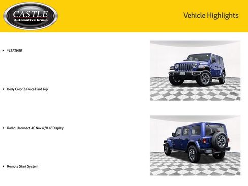 Used 2020 Jeep Wrangler Unlimited Sahara w/ Uconnect 4C Nav & Sound Group AWD/4WD image 4