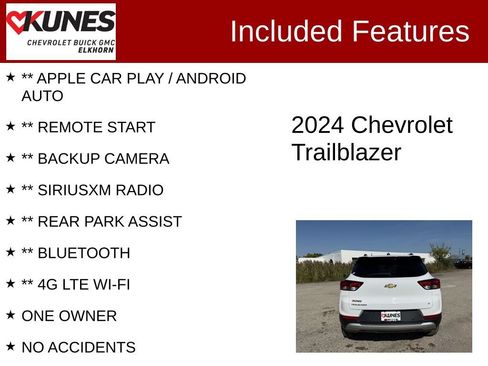 Used 2024 Chevrolet TrailBlazer LT w/ Driver Confidence Package image 2