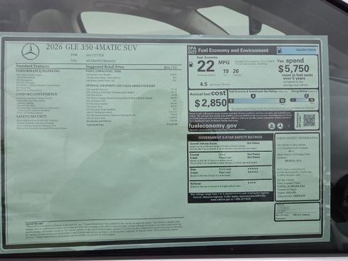 New 2026 Mercedes-Benz GLE 350 4MATIC image 19