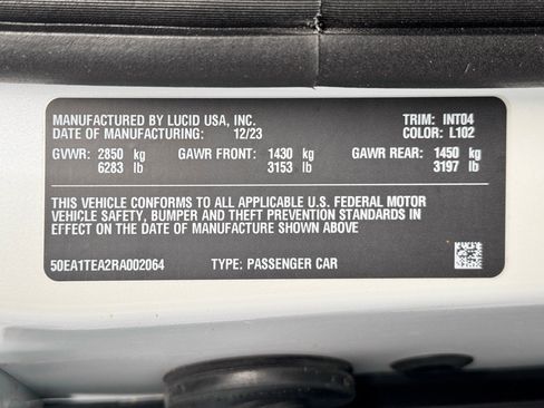 Used 2024 Lucid Air Touring AWD/4WD image 29