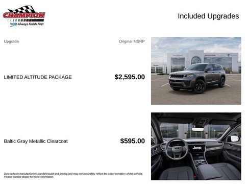 New 2026 Jeep Grand Cherokee Limited w/ Limited Altitude Package AWD/4WD image 6