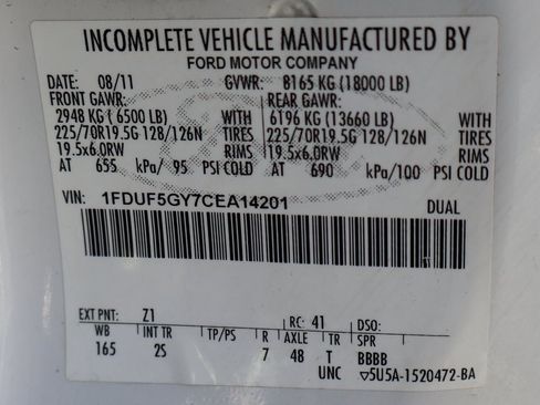 Used 2012 Ford F550 2WD Regular Cab Super Duty w/ PWR Equipment Group image 48