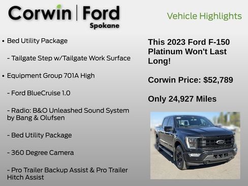 Used 2023 Ford F150 Platinum AWD/4WD image 19