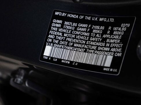 Used 2019 Honda Civic Sport image 16