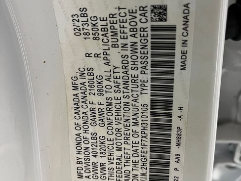 Used 2023 Honda Civic EX image 18