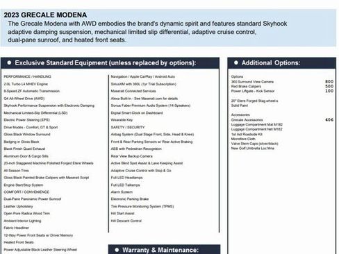 Certified 2023 Maserati Grecale Modena image 2