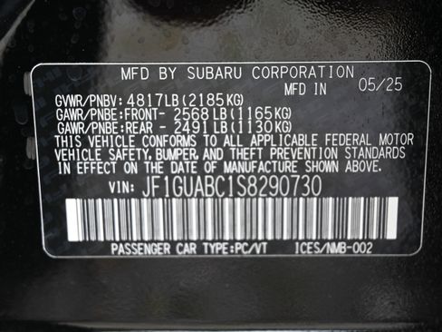 New 2025 Subaru Impreza 2.0i w/ Popular Package #1A image 35