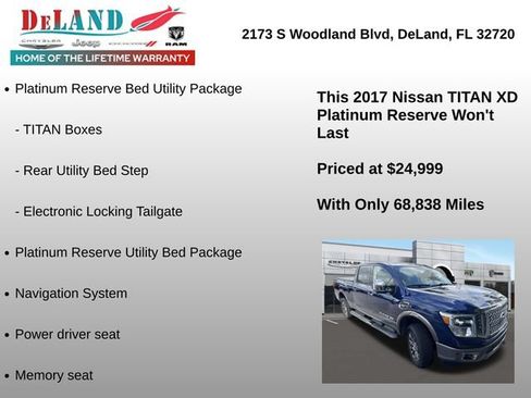 Used 2017 Nissan Titan Platinum Reserve RWD image 2