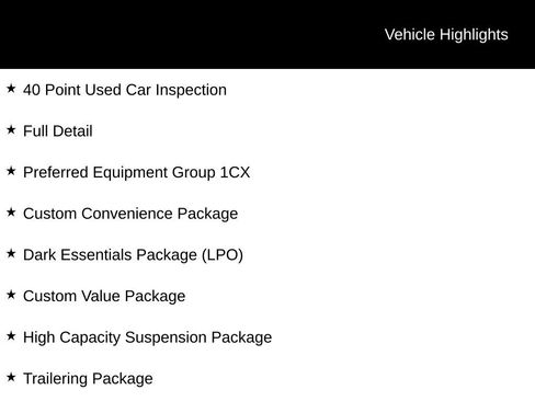 Used 2023 Chevrolet Silverado 1500 Custom w/ LPO, Dark Essentials Package AWD/4WD image 3