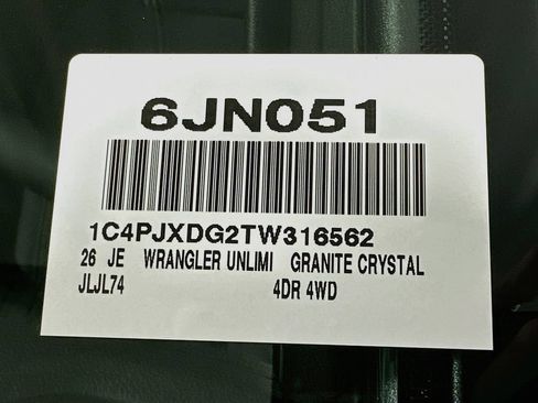 New 2026 Jeep Wrangler Unlimited Sport AWD/4WD image 17