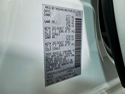 Used 2025 Nissan Frontier SV w/ SV Convenience Package image 29