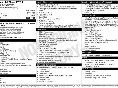 Used 2022 Chevrolet Blazer LT image 7