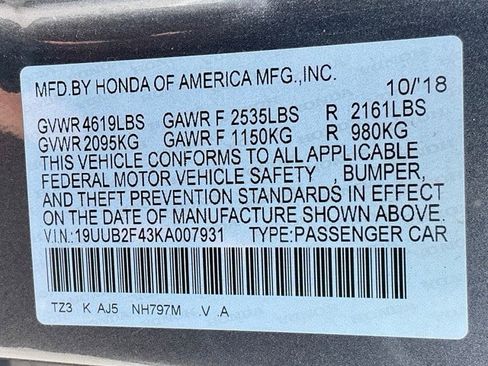 Used 2019 Acura TLX V6 w/ Technology Package image 32